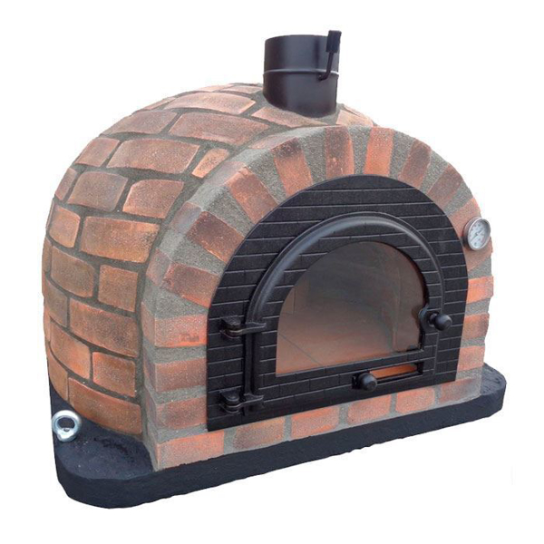 Image sur Four à bois d'extérieur pour pizza - briques réfractaires