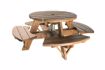 Table de pique-nique ronde en bois
