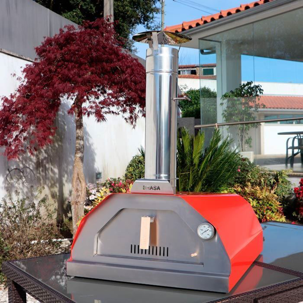 Bild von Pizzaofen Garten BRASA Tisch-Variante Rot