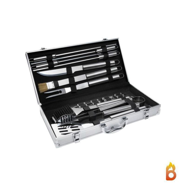 Picture of Case with set of 18 barbecue utensils