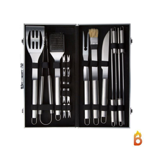 Picture of Case with set of 18 barbecue utensils