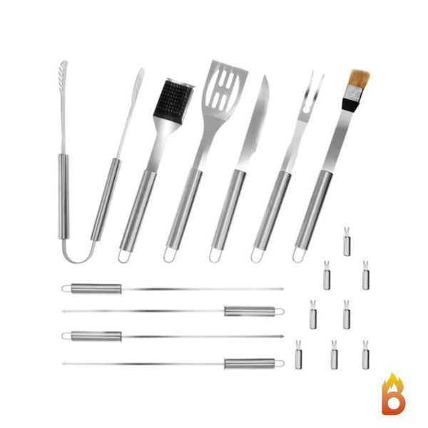 Picture of Case with set of 18 barbecue utensils