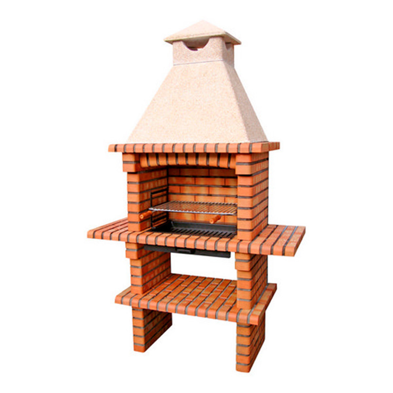 Picture of Brick barbecue 110-C with 60cm grill and chimney