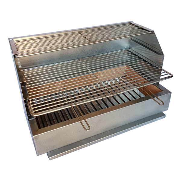 Image de Barbecue en Inox à Poser 60cm 2x grilles