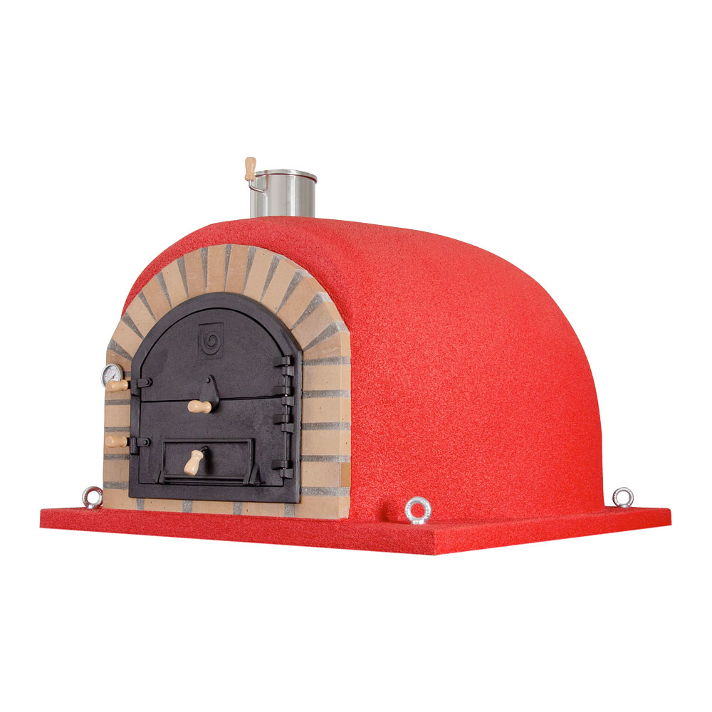 Forno a Lenha Isolado Real 100, Porta de Ferro Fundido. BrasaOvens