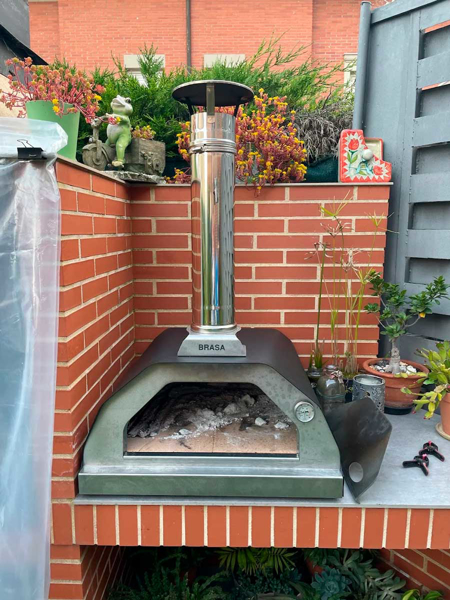 Image sur Four a pizza pour exterieur Brasa noir