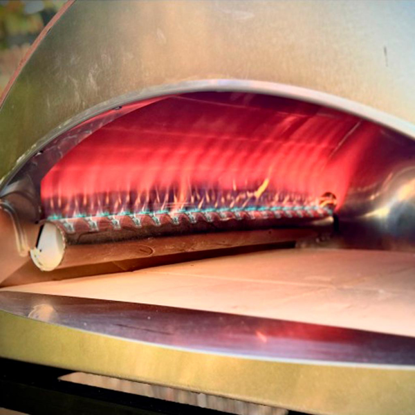 Bild von Gas Pizzaofen für den Außenbereich Ispirazione 60×70 cm – Kupfer-Finish