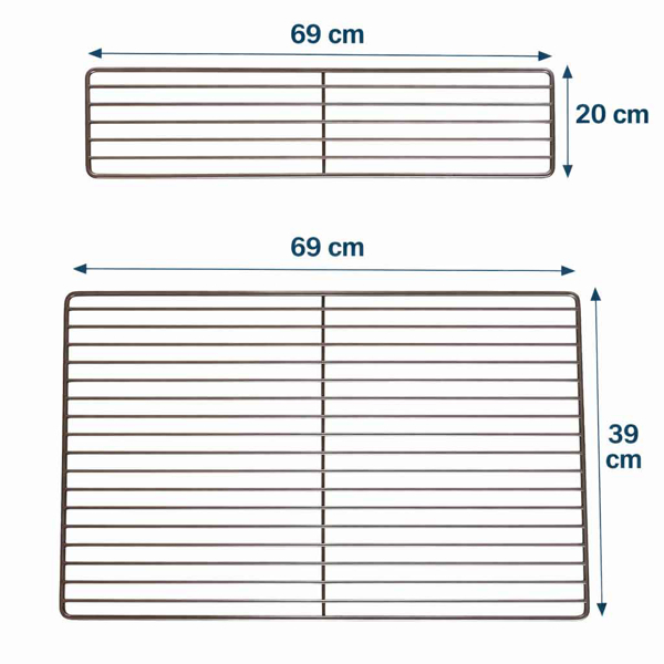 Picture of Stainless Steel Countertop BBQ 70cm with 2x Grates