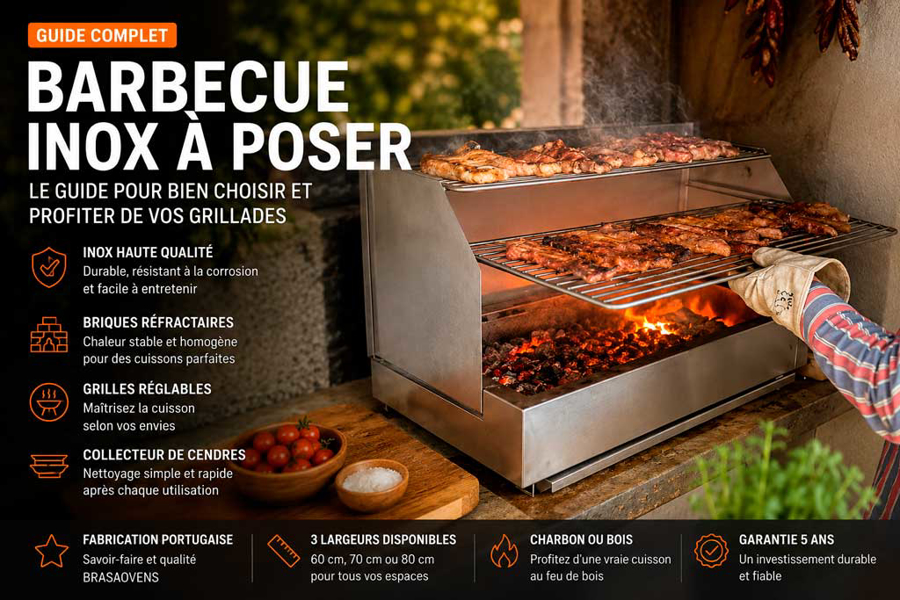 Barbecue inox à poser BRASAOVENS : L'Excellence de l'Art de Griller